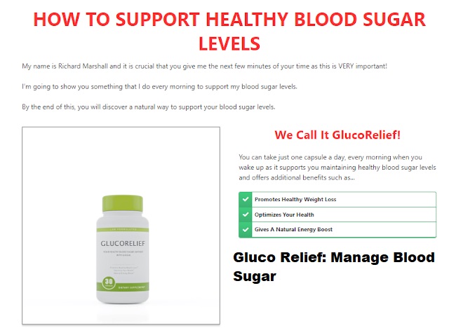 Gluco Relief Manage Blood Sugar
